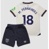 Koszulka piłkarska West Ham United Mateus Fernandes #18 Strój wyjazdowy dla dzieci 2025-26 tanio Krótki Rękaw (+ Krótkie spodenki)